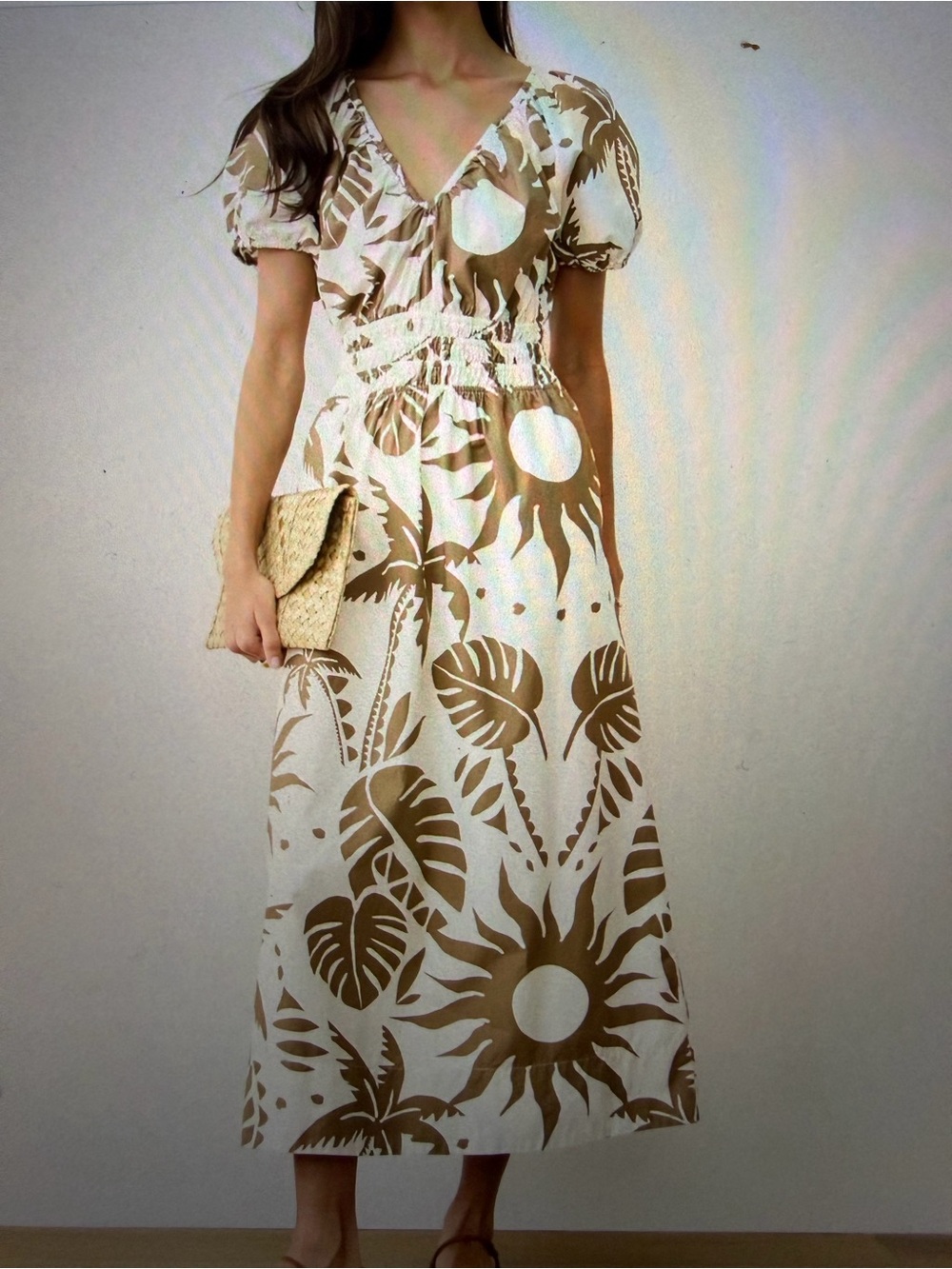 Marine Layer Emery Poplin Midi Dress - Small